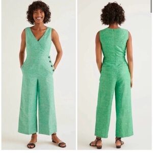 Boden Dorothea Linen Jumpsuit